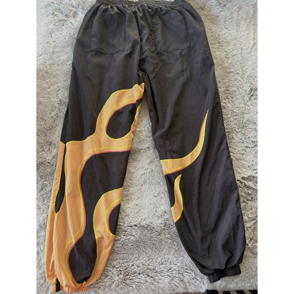 Ripndip casual pants size L flames drawstring elastic waist